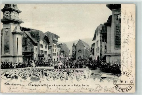 1510 Moudon 1903 - Acte de Moudon Apparition de la Reine Berthe