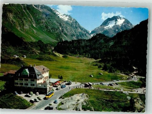 7516 Maloja 1962 Foto AK Hotel Maloja-Kulm Postbus Auto Omnibus