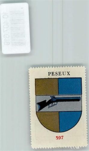 2034 Peseux - Vignette Wappen Kaffee Hag 1920-1940 Gewehr
