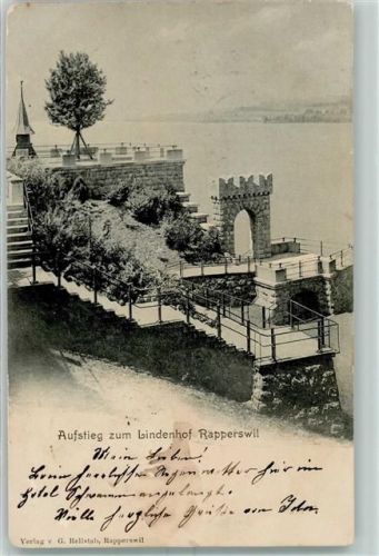 8640 Rapperswil SG 1903 - Aufstieg zum Lindenhof