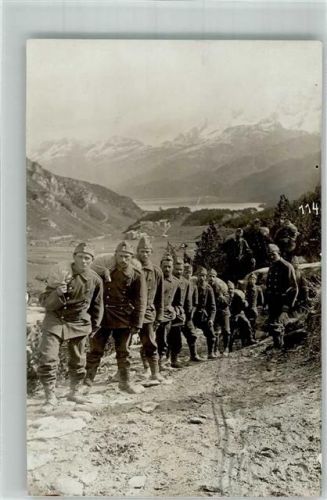 7516 Maloja 1916 Foto AK Feldpost Bataillon Nr. 73 Uniform Ort handschriftlich