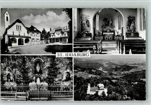 9534 Iddaburg - 4-Bildkarte Die alte Toggenburg bei Gähwil