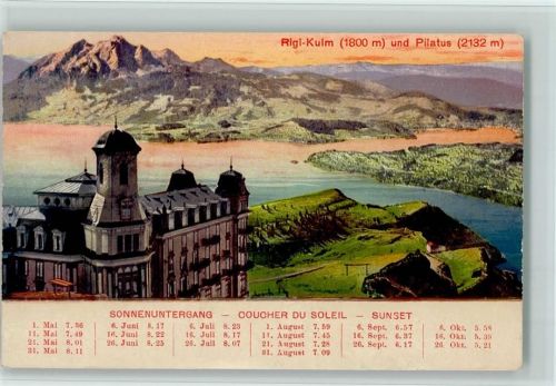 6410 Rigi Kulm - und Pilatus Sonnenuntergang