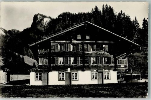 3714 Frutigen Foto AK Gasthaus Alkoholhfrei Elsigbach