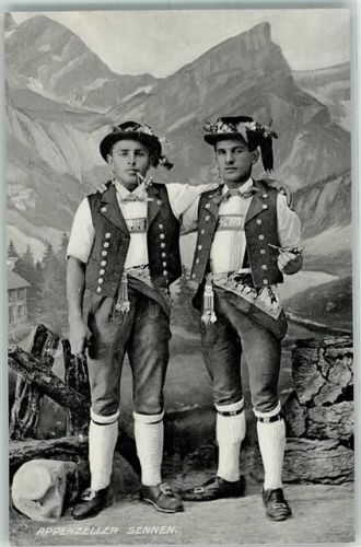 9050 Appenzell - Appenzeller Sennen mit Pfeife