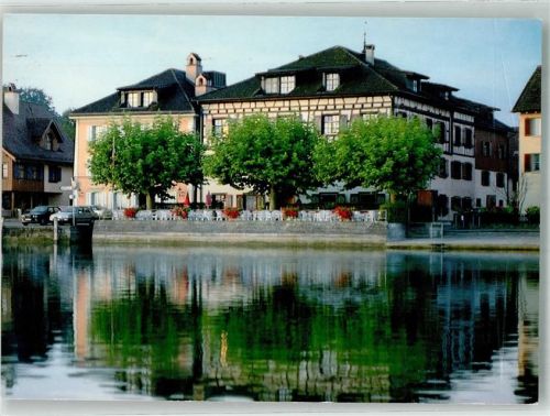 8274 Gottlieben 1990 Foto AK Hotel Gasthaus Krone Auto