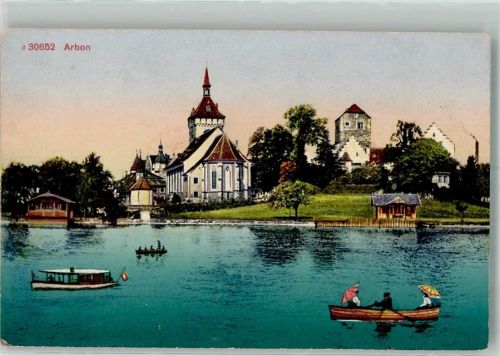 9320 Arbon Foto AK Kirche Schloss