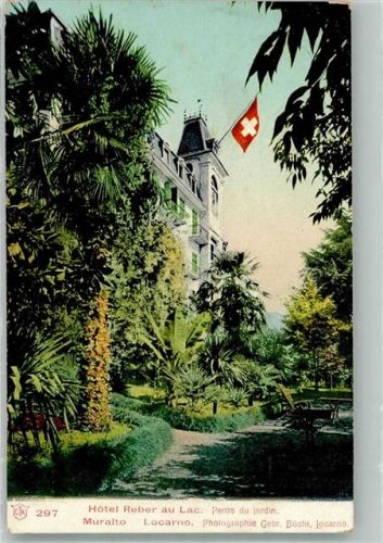 6600 Muralto 1906 Foto AK Hotel Reber au Lac