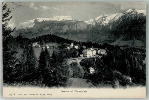 7104 Versam 1910 Foto AK Flimserstein