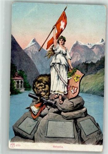 Glarus Helvetia Helvetia 1905 Foto AK