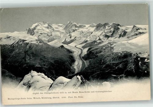Obergabelhorn - Gornergletscher Monte Rosa Kette