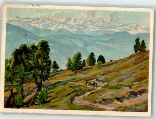 Neuchâtel Neuenburg sign. H.B. Wieland Ein Sommertag Ort lt. Verlag Pro Juventute Schweiz