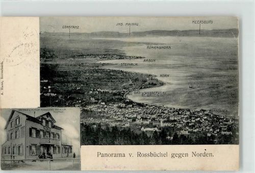 9035 Grub AR 1906 Lithographie Gasthaus Pension rossbüchel