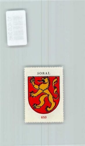 1286 Soral - Vignette Wappen Kaffee Hag ca 1920-1940 Löwe