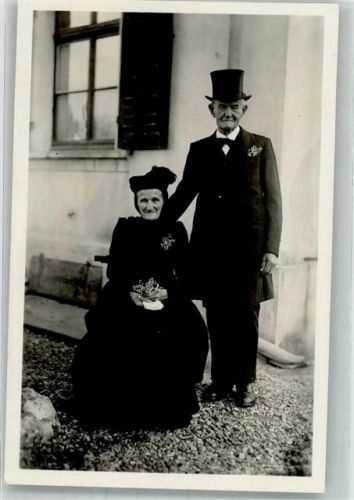 4313 Möhlin 1932 Privatfoto AK Diamantene Hochzeit Familie Bollin Ort handschriftlich