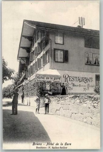 3855 Brienz BE FOTO KEINE AK Hotel de la Gare