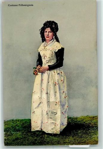 1700 Fribourg Freiburg - Friburger Trachtenmädchen