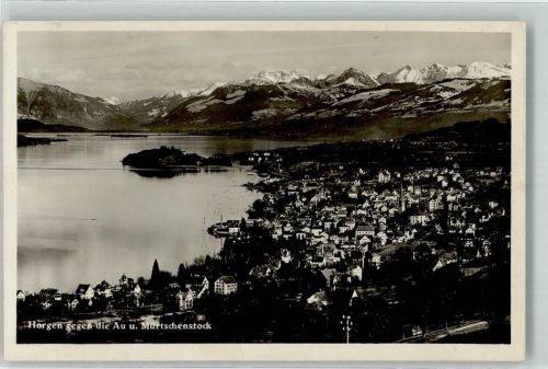 8810 Horgen Foto AK Halbinsel Au Mürtschenstock Foto Gaberell