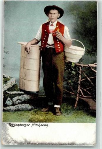 Toggenburg Milchsenn Trachten Toggenburg Gebrauchsspuren