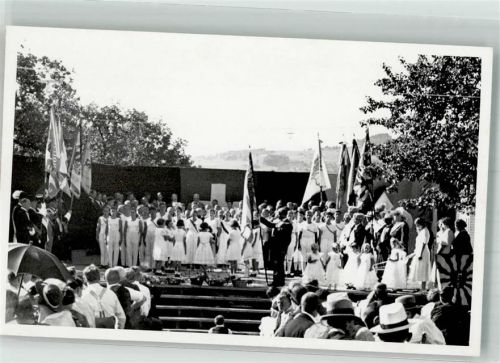 Ort handschriftlich Festveranstaltung Motiv Schweiz Foto AK