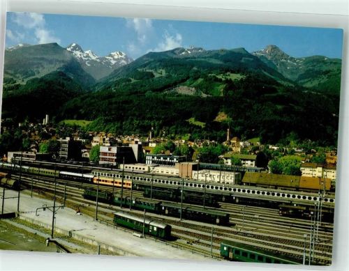 9470 Buchs SG Foto AK Eisenbahn Grenzbahnhof Margelkopf Foto Gross