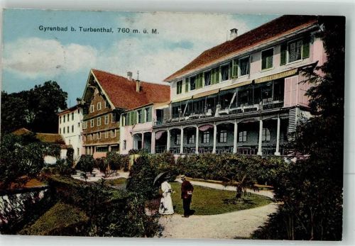 8488 Turbenthal 1909 Foto AK Hotel Gyrenbad