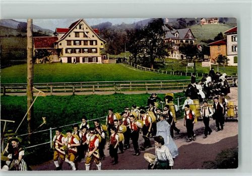 9042 Speicher 1916 - Toggenburg - Sennevölchi ruckt us , Juhui AK