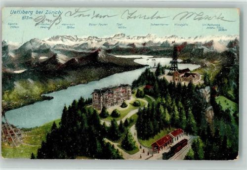 8143 Uetliberg 1909 - Hotel Turm Bahnhof