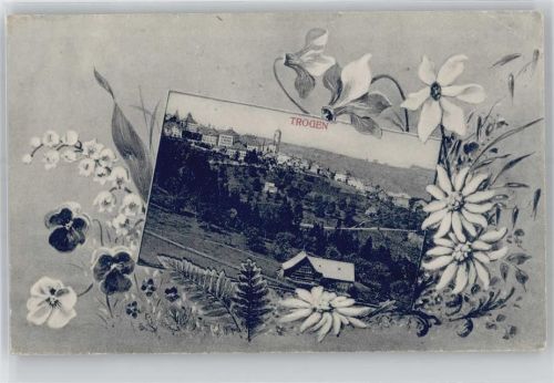 9043 Trogen - Kirche, Ortsansicht