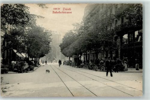 8000 Zürich Gebrauchsspuren Bahnhofstrasse Marktszene