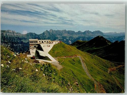 Tannenbodenalp Foto AK Bergstation Maschgachamm Hüttenstempel Foto Steinemann