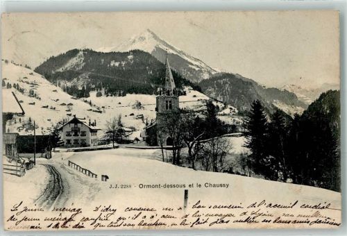 1863 Le Sépey Ormont-Dessous 1902 - Le Chaussy Winter