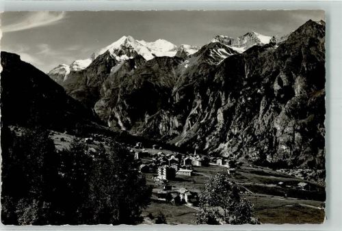 3925 Grächen Foto AK Weisshhorn Brunegghorn Foto Gyger Nachgebührstempel