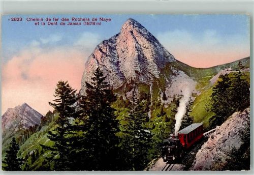 Rochers de Naye - Chemin Dent de Jaman 1878 m Eisenbahn Dampf