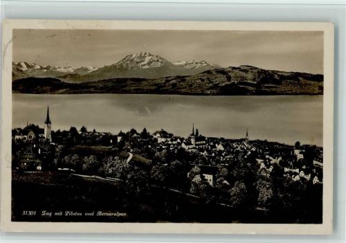 6300 Zug Zugo - Zug mit Pilatus und Berneralpen