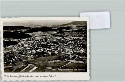 8180 Bülach 1939 FOTO KEINE AK Fliegeraufnahme Neujahr Foto 10cm x 7cm, rückseitig Haftspuren