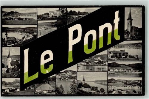 1342 Le Pont - Kath. Kirche Ev. Kirche