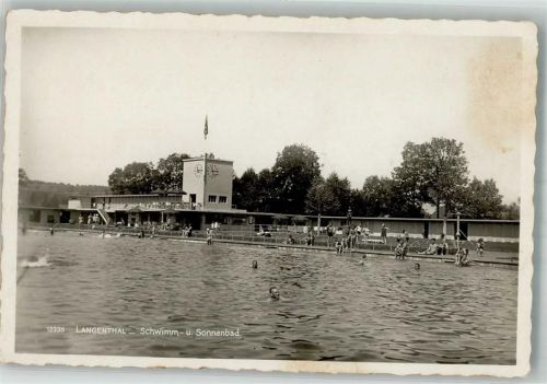 4900 Langenthal Foto AK Schwimmbad