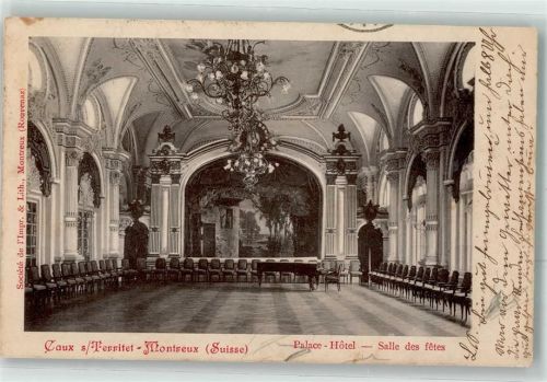 1824 Caux 1905 - Palace-Hotel Innenansicht Salle des Fêtes
