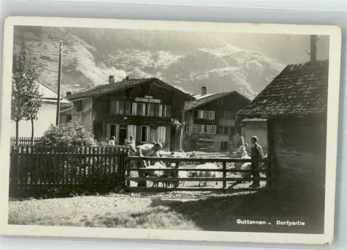 3864 Guttannen Foto AK Dorfpartie