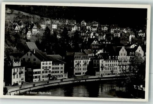 5408 Ennetbaden 1931 Foto AK Badhotel