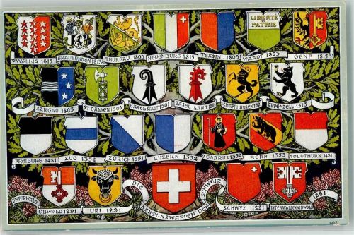 Wappen Übersicht Schweiz Motiv Schweiz