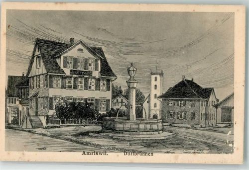 8580 Amriswil - sign. H.Lehmann Dorfbrunnen
