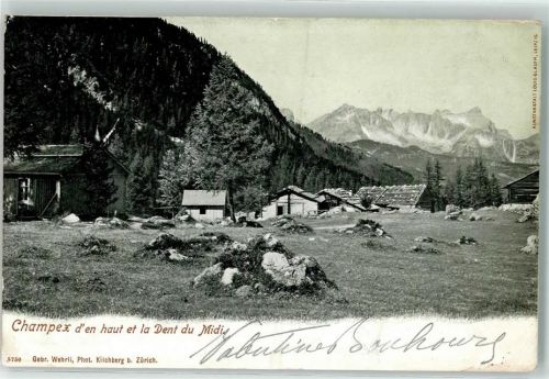 Champex 1903 - Dent du Midi