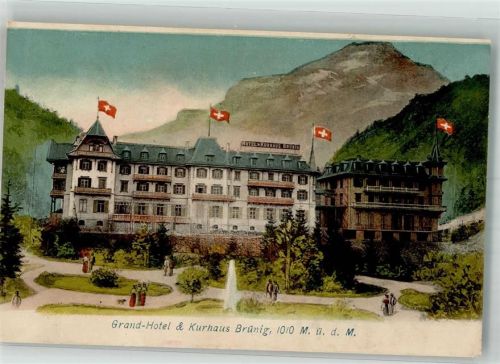 3860 Brünig Foto AK Grand Hotel Kurhaus