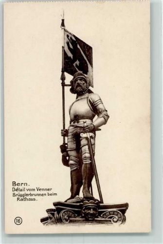 3000 Bern Berne - Detail vom Venner Brügglerbrunnen