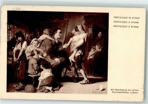 6370 Stans - sign. Grub Pestalozzi Bundesfeier 1914