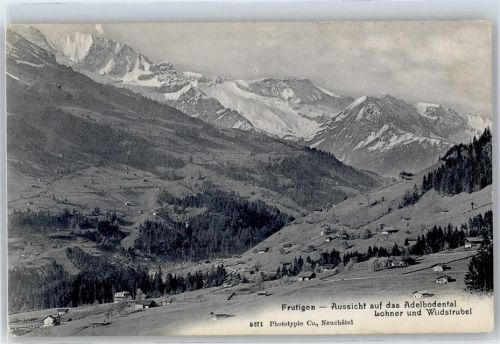 3714 Frutigen - Panorama, Adelbodental, Lohner, Wildstrubel