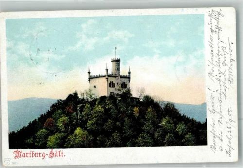 Säli 1905 Foto AK Schloss Wartburg
