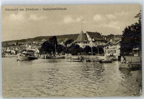 8700 Küsnacht ZH - Dampfschifflände, Zürichsee